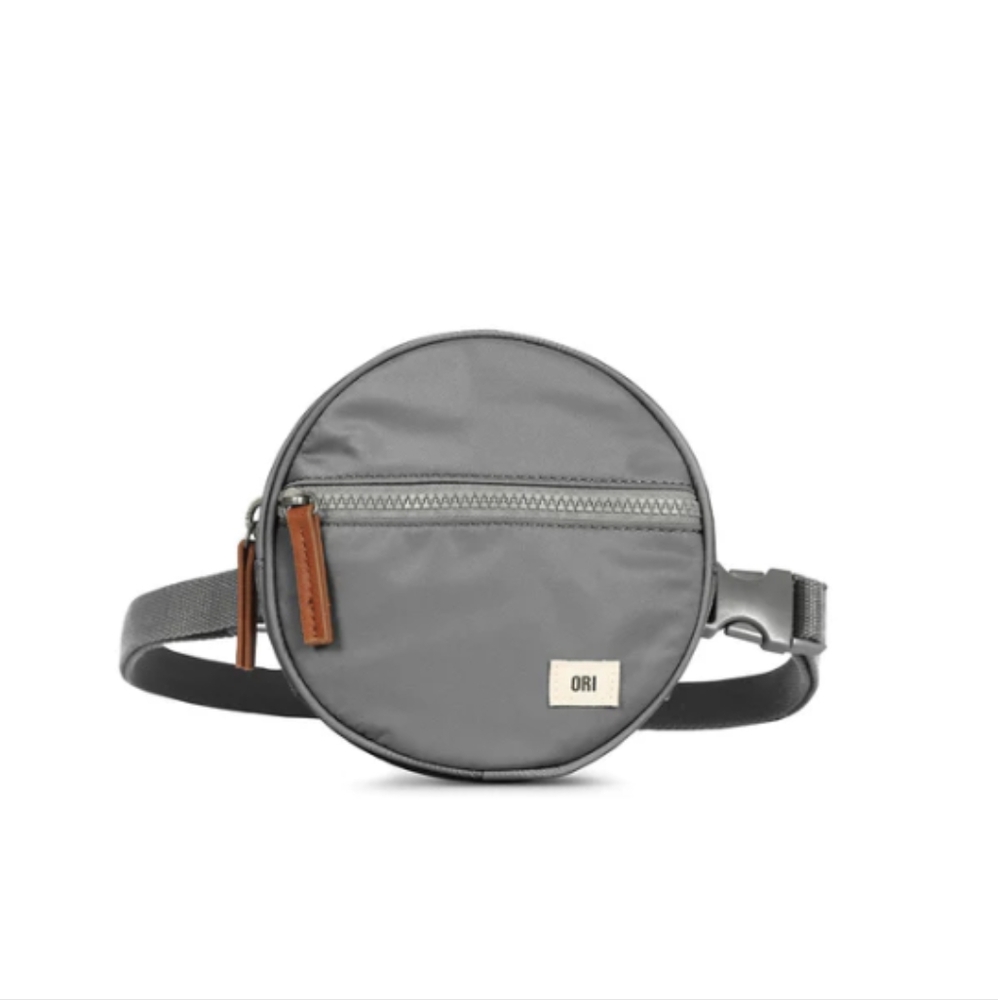ORI London | Paddington D Recycled Nylon Hip Crossbody Bag Stormy Grey
